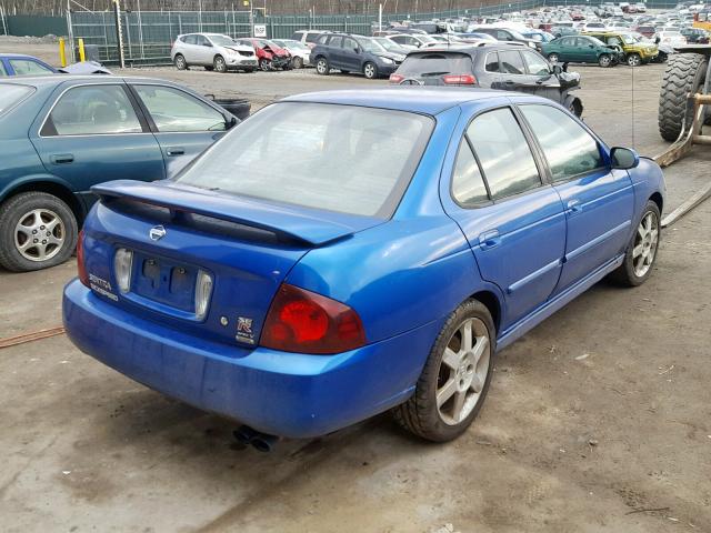 3N1AB51D46L494701 - 2006 NISSAN SENTRA SE- BLUE photo 4