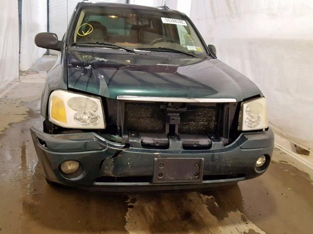 1GKDT13S452144260 - 2005 GMC ENVOY GREEN photo 9