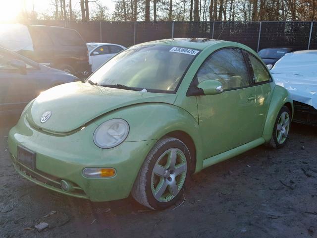 3VWCK21C83M439988 - 2003 VOLKSWAGEN NEW BEETLE GREEN photo 2