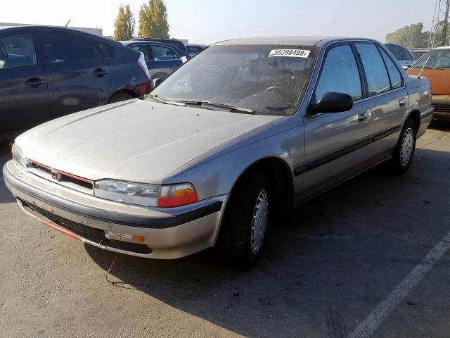 JHMCB7654LC012740 - 1990 HONDA ACCORD LX BEIGE photo 2