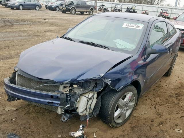 1G1AL18F487304146 - 2008 CHEVROLET COBALT LT BLUE photo 2