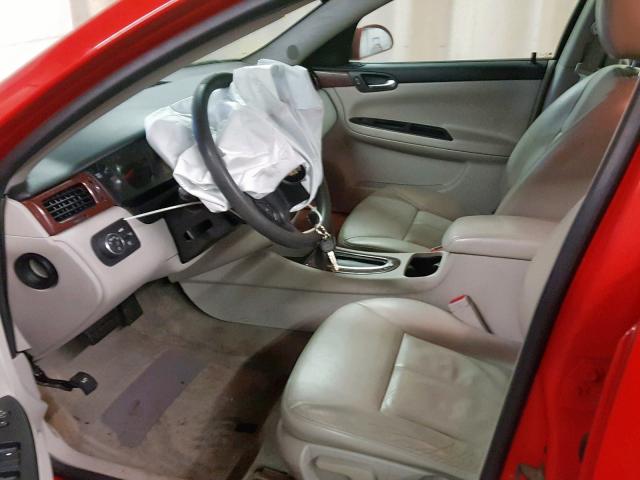 2G1WT57K791259875 - 2009 CHEVROLET IMPALA 1LT RED photo 5