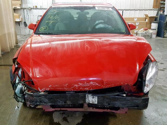 2G1WT57K791259875 - 2009 CHEVROLET IMPALA 1LT RED photo 9