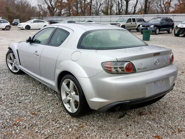 JM1FE17N750141058 - 2005 MAZDA RX8 SILVER photo 3