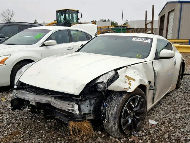 JN1AZ4EH2FM440709 - 2015 NISSAN 370Z BASE WHITE photo 2