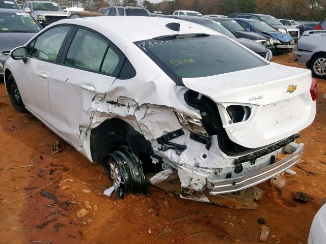 1G1BJ5SM0K7104140 - 2019 CHEVROLET CRUZE WHITE photo 3