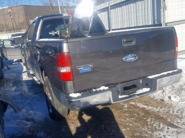 1FTPW14507FA94106 - 2007 FORD F150 SUPER GRAY photo 3