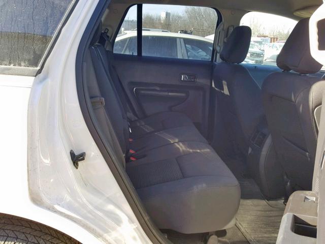 2FMDK3GC3ABA72321 - 2010 FORD EDGE SE WHITE photo 6