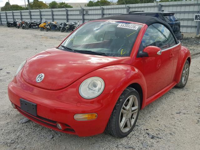 3VWCD31Y84M341217 - 2004 VOLKSWAGEN NEW BEETLE Qırmızı foto 2
