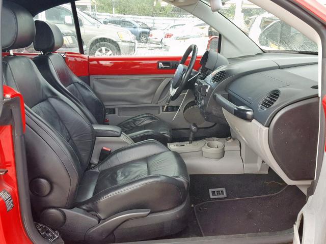 3VWCD31Y84M341217 - 2004 VOLKSWAGEN NEW BEETLE Qırmızı foto 5