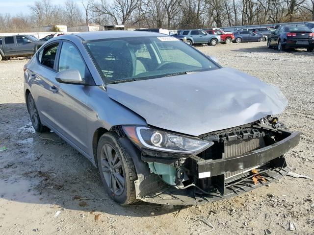 5NPD84LF1HH097340 - 2017 HYUNDAI ELANTRA GRAY photo 1