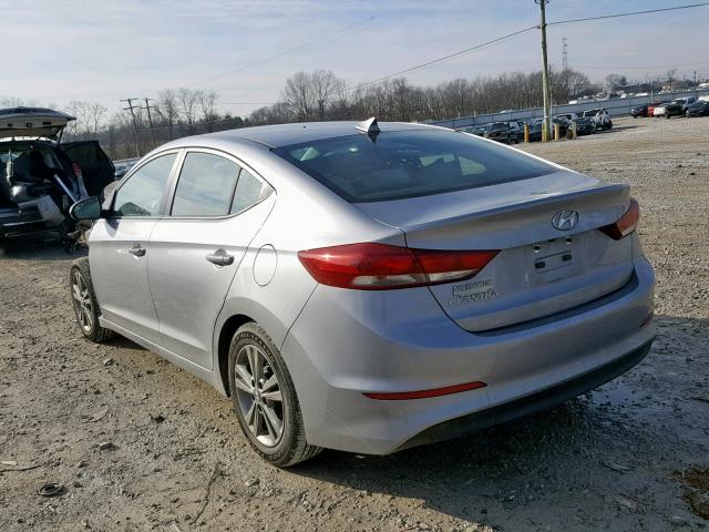 5NPD84LF1HH097340 - 2017 HYUNDAI ELANTRA GRAY photo 3