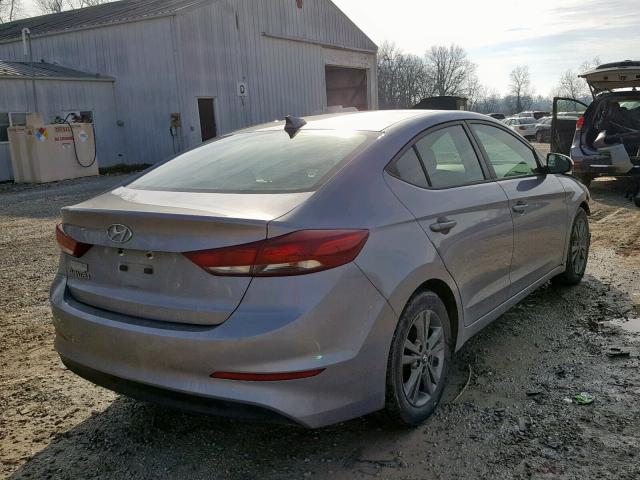 5NPD84LF1HH097340 - 2017 HYUNDAI ELANTRA GRAY photo 4