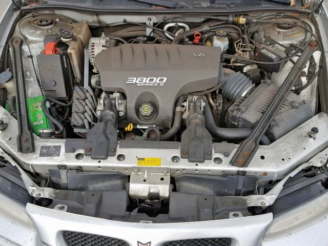 1G2WP52K91F173794 - 2001 PONTIAC GRAND PRIX SILVER photo 7