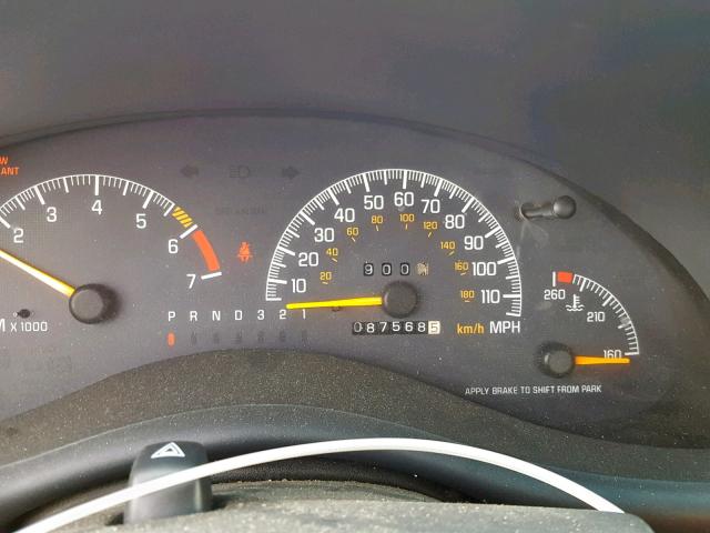 1G2WP52K91F173794 - 2001 PONTIAC GRAND PRIX SILVER photo 8