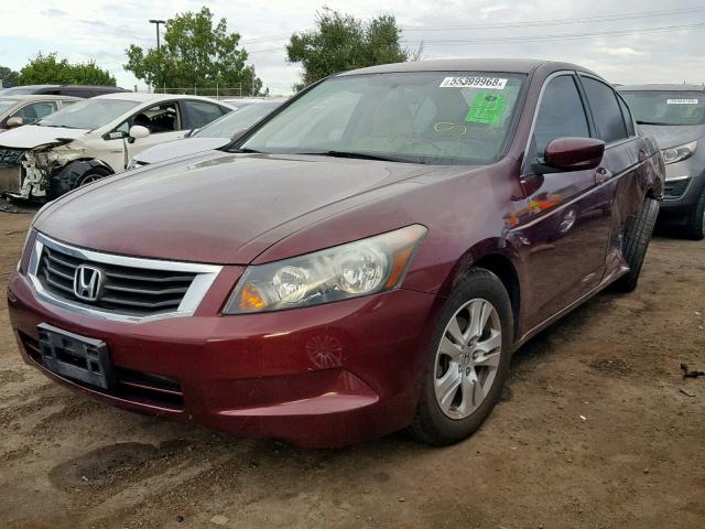 1HGCP2F44AA056518 - 2010 HONDA ACCORD LXP BURGUNDY photo 2