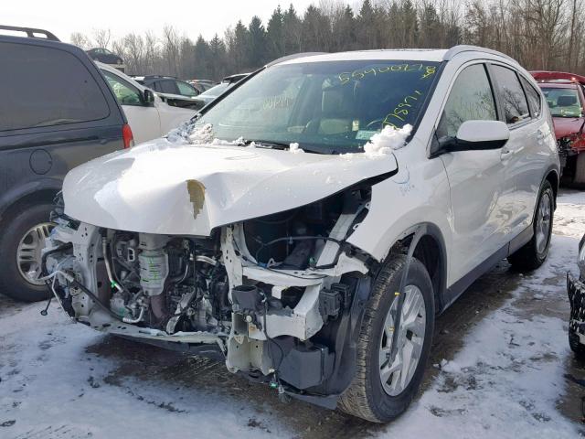 5J6RM4H71GL034164 - 2016 HONDA CR-V EXL WHITE photo 2