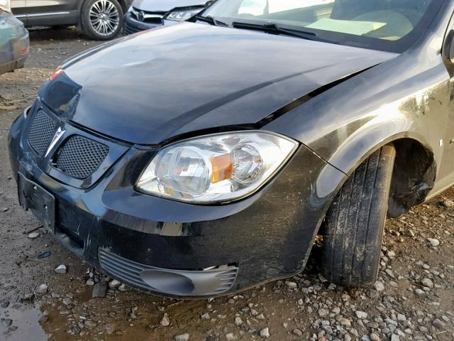 1G2AL15F477382604 - 2007 PONTIAC G5 BLACK photo 9