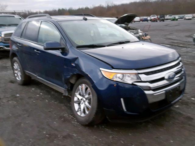 2FMDK4JC7CBA76079 - 2012 FORD EDGE SEL BLUE photo 1