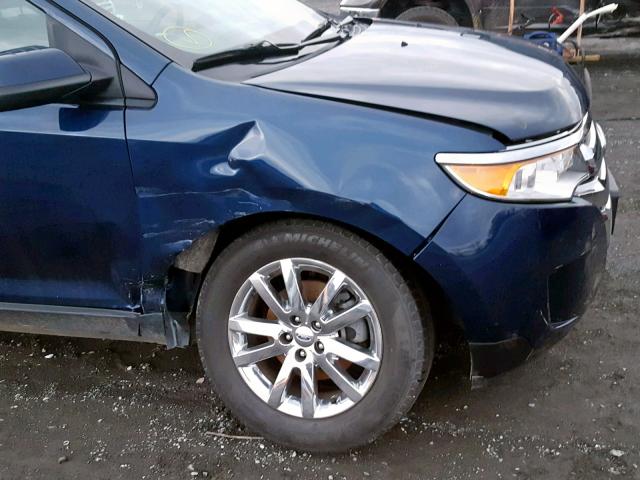 2FMDK4JC7CBA76079 - 2012 FORD EDGE SEL BLUE photo 9