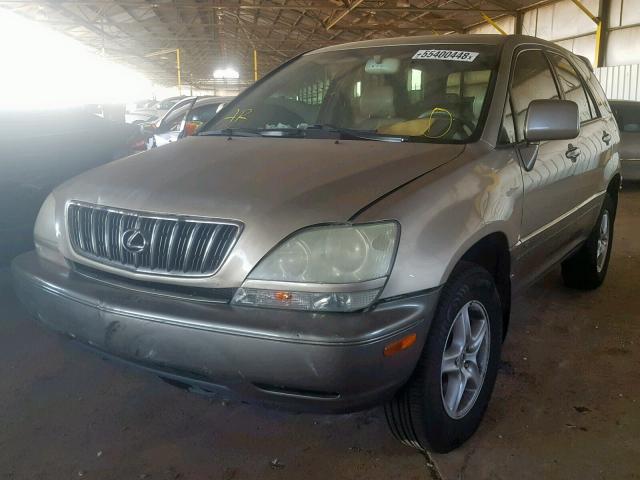 JTJGF10U130163716 - 2003 LEXUS RX 300 BEIGE photo 2