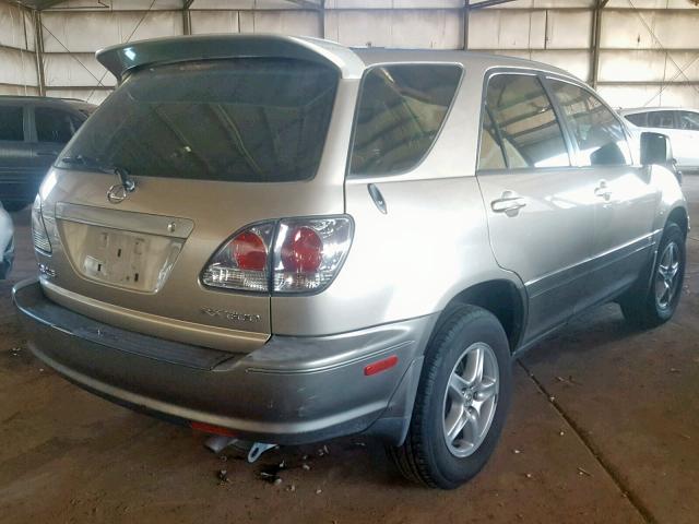 JTJGF10U130163716 - 2003 LEXUS RX 300 BEIGE photo 4