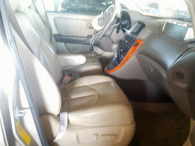 JTJGF10U130163716 - 2003 LEXUS RX 300 BEIGE photo 5