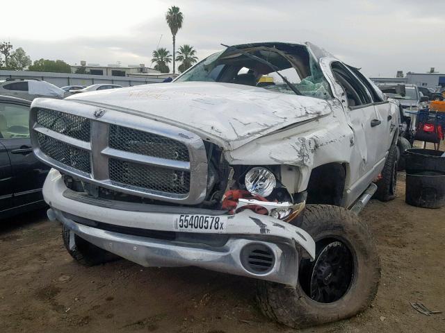 3D7KU28C04G139866 - 2004 DODGE RAM 2500 S WHITE photo 2