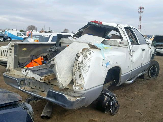 3D7KU28C04G139866 - 2004 DODGE RAM 2500 S WHITE photo 4