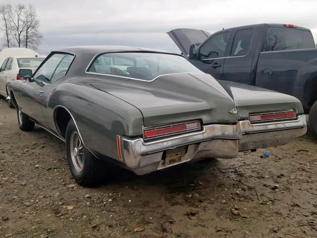 4Y87U2H925424 - 1972 BUICK RIVIERA GREEN photo 3