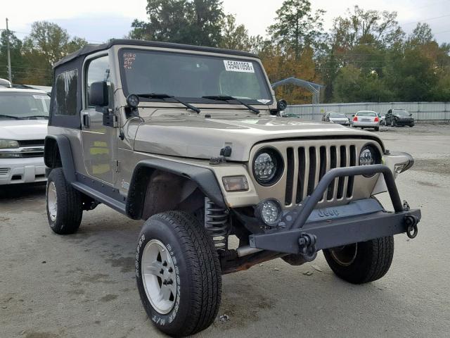 1J4FA44S55P352509 - 2005 JEEP WRANGLER / TAN photo 1