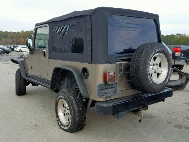 1J4FA44S55P352509 - 2005 JEEP WRANGLER / TAN photo 3