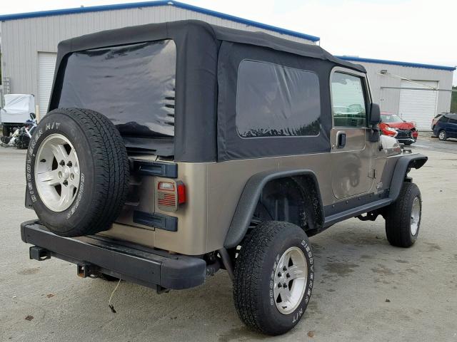 1J4FA44S55P352509 - 2005 JEEP WRANGLER / TAN photo 4