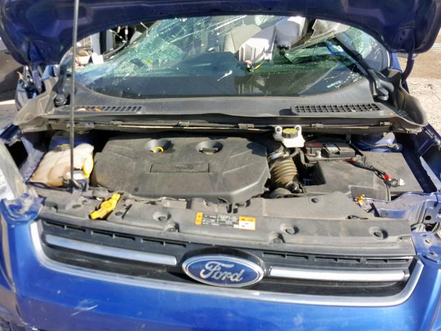 1FMCU9J95EUC77158 - 2014 FORD ESCAPE TIT BLUE photo 7