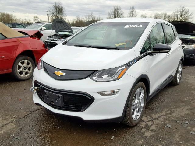 1G1FW6S07H4166778 - 2017 CHEVROLET BOLT EV LT WHITE photo 2