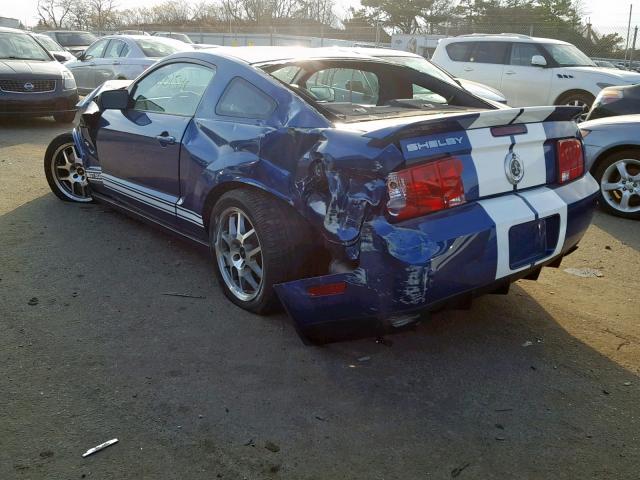 1ZVHT88SX75233523 - 2007 FORD MUSTANG SH BLUE photo 3
