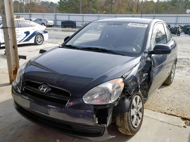 KMHCM3ACXAU169959 - 2010 HYUNDAI ACCENT BLU GRAY photo 2