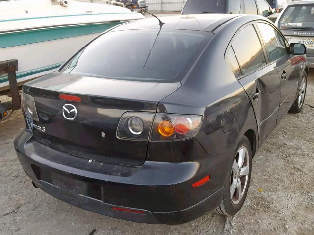 JM1BK323151239439 - 2005 MAZDA 3 S BLACK photo 4