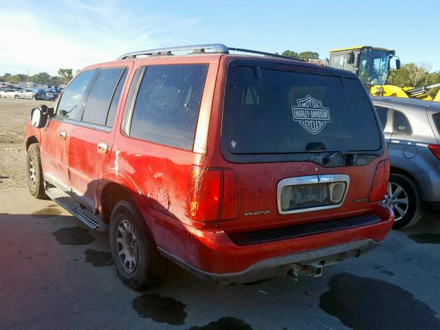 5LMRU27L1WLJ46611 - 1998 LINCOLN NAVIGATOR Қызыл фото 3