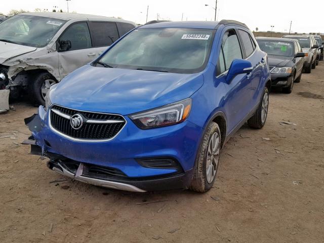 KL4CJASB9HB074851 - 2017 BUICK ENCORE PRE BLUE photo 2