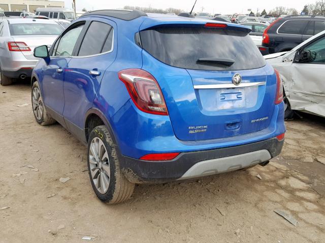 KL4CJASB9HB074851 - 2017 BUICK ENCORE PRE BLUE photo 3