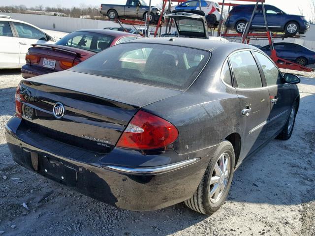 2G4WD532551296150 - 2005 BUICK LACROSSE C BLACK photo 4