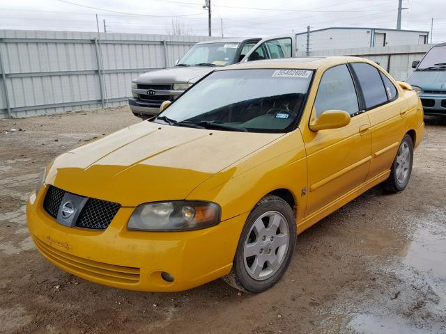 3N1AB51D26L464712 - 2006 NISSAN SENTRA SE- YELLOW photo 2