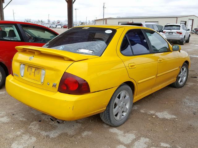 3N1AB51D26L464712 - 2006 NISSAN SENTRA SE- YELLOW photo 4