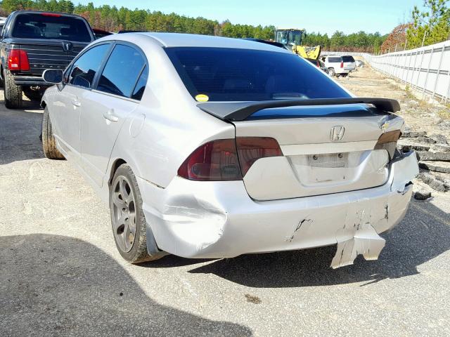 1HGFA16978L025654 - 2008 HONDA CIVIC EXL GRAY photo 3