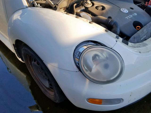 3VWBP21C33M438843 - 2003 VOLKSWAGEN NEW BEETLE WHITE photo 9