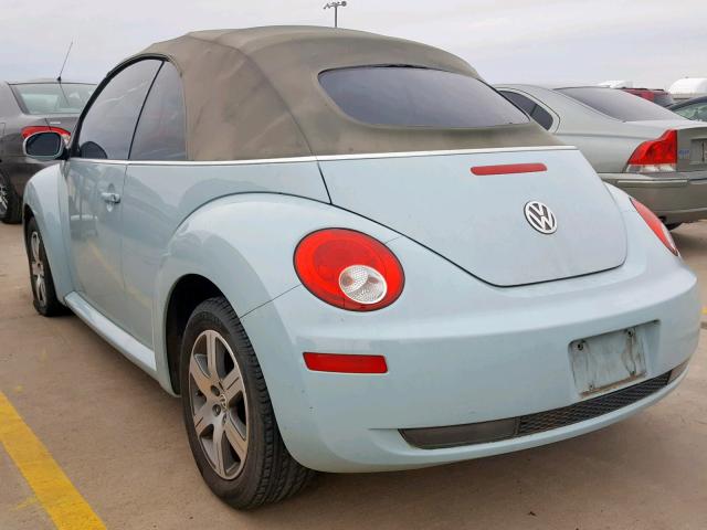 3VWPF31Y36M323108 - 2006 VOLKSWAGEN NEW BEETLE BLUE photo 3