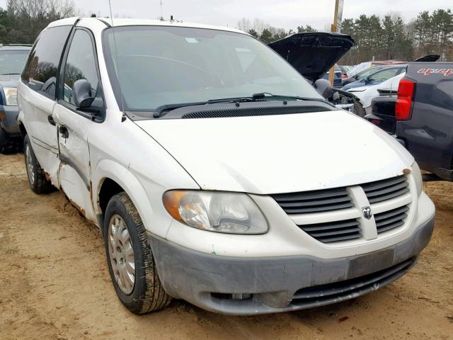 1D4GP21R37B207549 - 2007 DODGE CARAVAN C/ WHITE photo 1