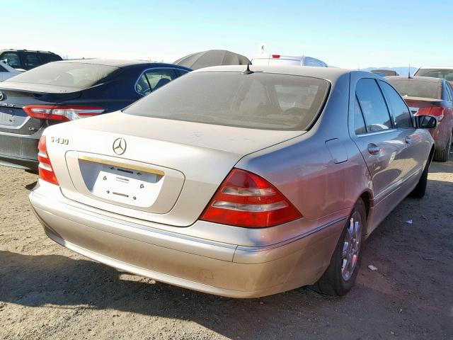 WDBNG70JXYA126809 - 2000 MERCEDES-BENZ S 430 GOLD photo 4