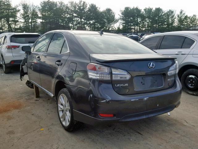 JTHBB1BA1A2005209 - 2010 LEXUS HS 250H BLUE photo 3